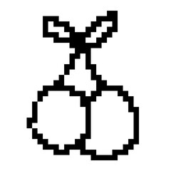Grapes are not filled with pixelated color.