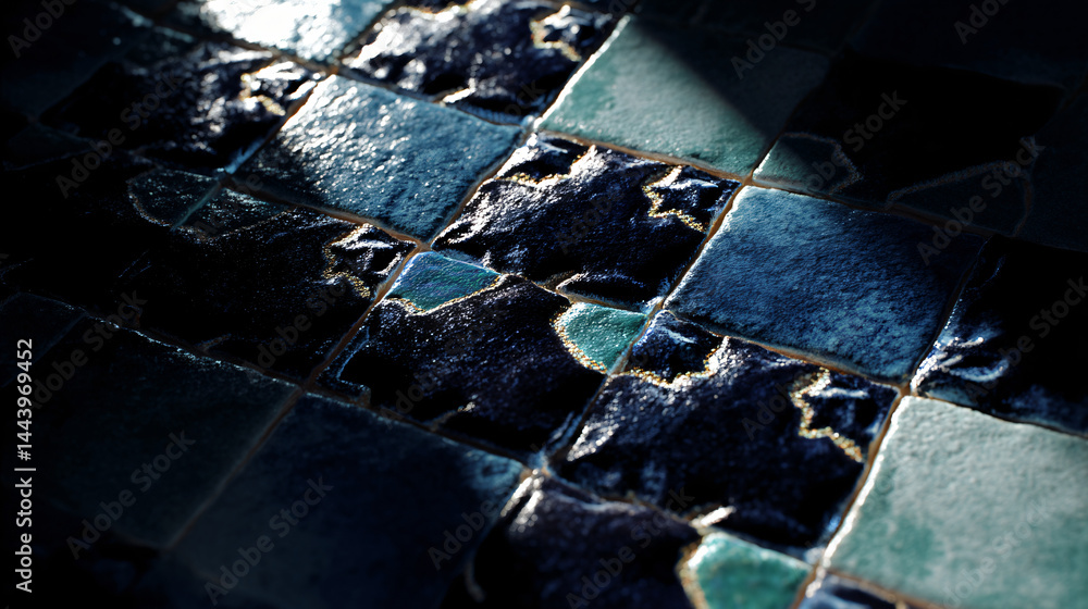 Poster tile pattern with a cross designpeated.