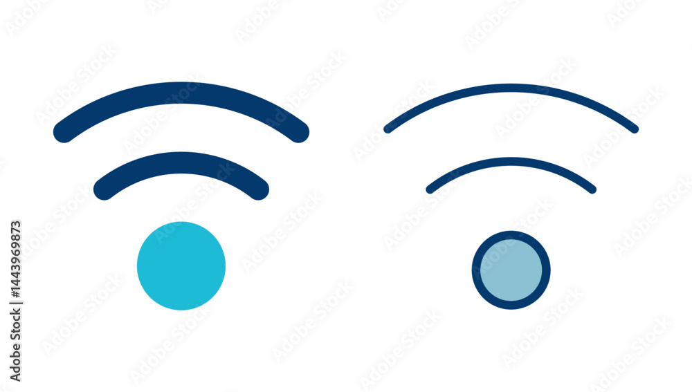 Poster wifi icon vector isolated on white background. signal vector icon. wireless and wifi icon or sign fo
