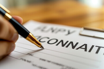 lawyer is diligently clarifying intricacies of legal contract document, ensuring clients complete understanding, and kindly requesting their signature, while providing exceptional legal counsel and ex