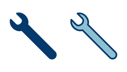 wrench icon vector isolated on white background. Wrench vector icon. Spanner symbol