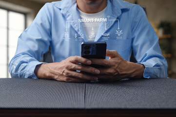 Smart Farm Technology Control and Analysis with Mobile Device Use