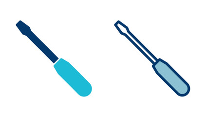 Screwdriver icon vector isolated on white background. Screwdriver vector icon