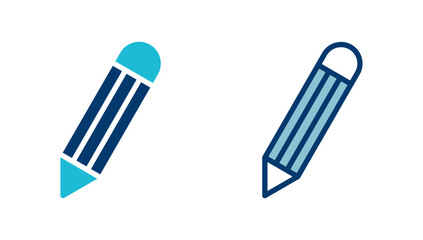 Pencil icon vector isolated on white background. Pencil vector icon