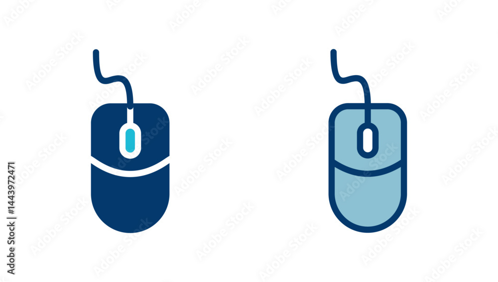 Poster computer mouse icon vector isolated on white background. computer mouse vector icon