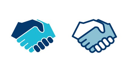 Business handshake icon vector isolated on white background. Handshake icon vector. contract agreement. Trust icon vector. Deal. Done. partnership icon