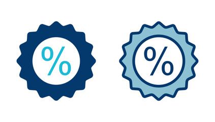 Obraz premium Discount icon vector isolated on white background. Discount tag icon.
