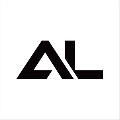 AL Lettermark – Minimal Elegant Typography Symbol Vector
