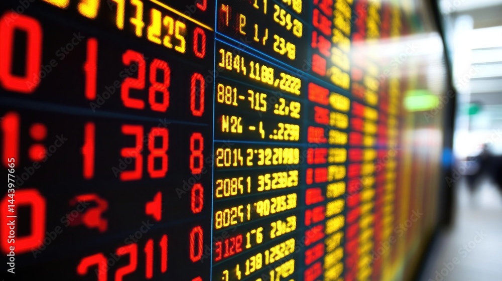 Poster simulated trading environment showing stock options pricing table and volatility