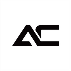 AC Lettermark – Minimal Elegant Typography Symbol Vector