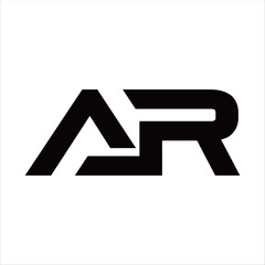 AR Lettermark – Minimal Elegant Typography Symbol Vector