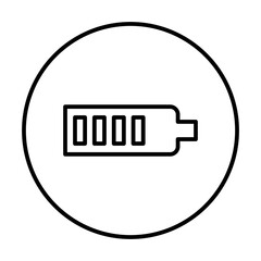 battery line icon