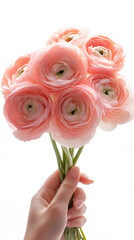 Ranunculus bouquet generated by AI