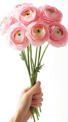 Ranunculus bouquet generated by AI
