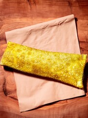 The most traditional Brazilian fair pastel, stuffed with ground meat or cheese and fried
