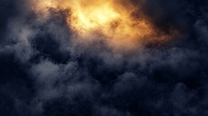 Dramatic sunset cloudscape, fiery orange glow, dark moody atmosphere, ideal for background