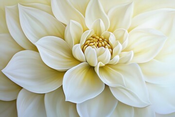 Close-up view of a detailed, luminous, white flower.