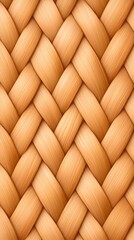 Close-up of a tightly woven, light brown, textured pattern resembling wicker or basket weave