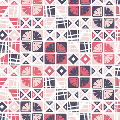 レトロな雰囲気のタイルを使った背景素材