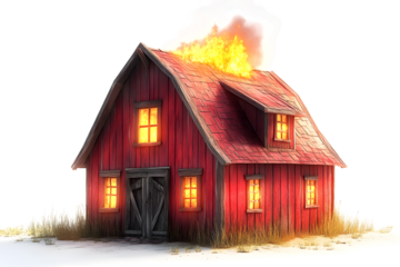house on fire