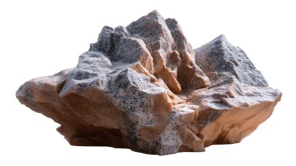 Rough and Rugged Mountain Rock: A striking and captivating visual of a detailed rock formation, showcasing raw texture and robust earth tones. 