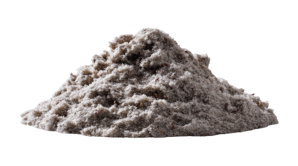 Dust Pile: A close-up shot reveals a pile of fine, textured dust, evoking a sense of decay, age, or perhaps the remnants of a construction site or abandoned space.