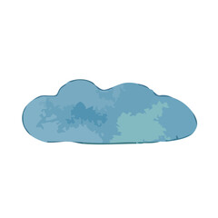 Vector illustrations shape element with watercolor style