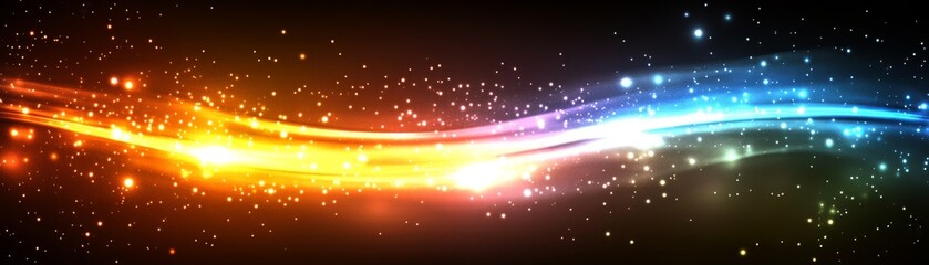 Fototapeta premium Mesmerizing abstract background with glowing lights, a stunning visual spectacle