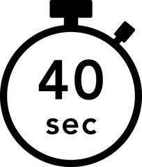 40秒のストップウォッチのアイコン