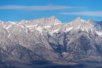 Obraz premium Mount Whitney Across The Owens Valley From The Inyo Mountains
