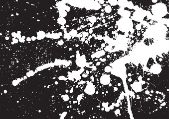 右上から左下へ白インクを散らした黒い背景