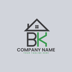 Modern Real Estate Alphabet Logo House Icons