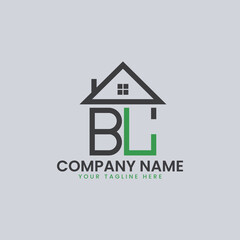 Modern Real Estate Alphabet Logo House Icons