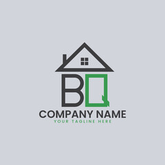 Modern Real Estate Alphabet Logo House Icons