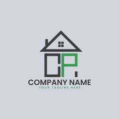 Modern Real Estate Alphabet Logo House Icons