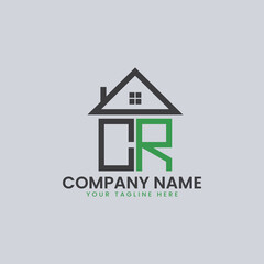 Modern Real Estate Alphabet Logo House Icons