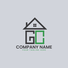 Modern Real Estate Alphabet Logo House Icons