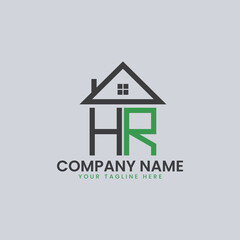 Modern Real Estate Alphabet Logo House Icons