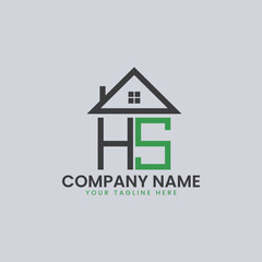 Modern Real Estate Alphabet Logo House Icons