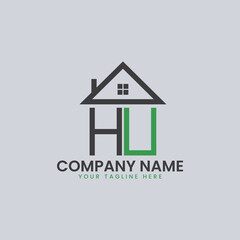 Modern Real Estate Alphabet Logo House Icons