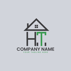 Modern Real Estate Alphabet Logo House Icons