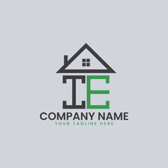 Modern Real Estate Alphabet Logo House Icons
