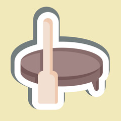 Sticker Surfing Board. related to Hawaii symbol. design editable