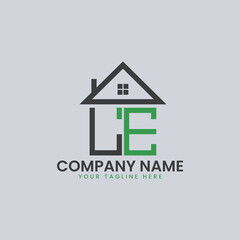 Modern Real Estate Alphabet Logo House Icons