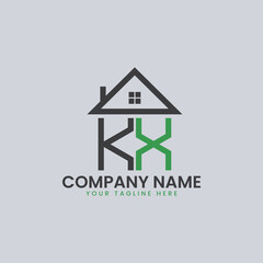 Fototapeta premium Modern Real Estate Alphabet Logo House Icons