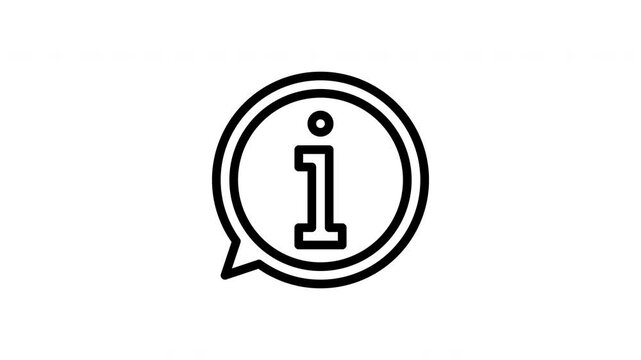 information animated icon