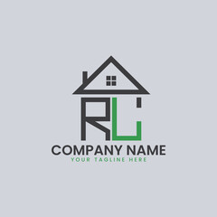 Modern Real Estate Alphabet Logo House Icons