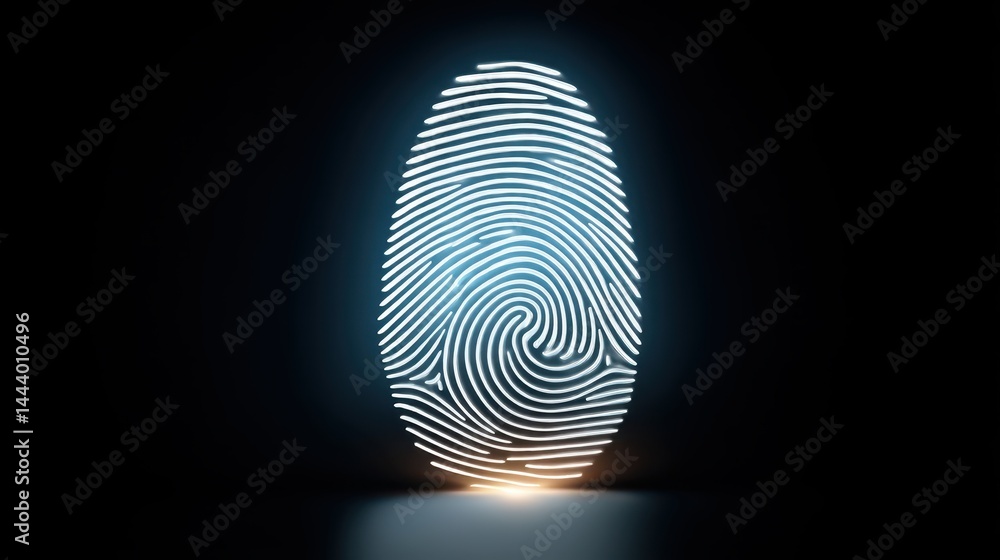 Poster intricate fingerprint patterns, a detailed exploration of security and identification