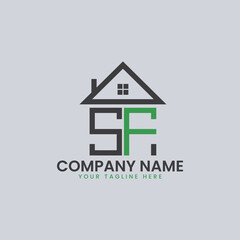 Modern Real Estate Alphabet Logo House Icons