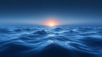 Obraz premium summer's indigo surface (tele lens),